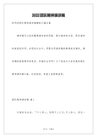 2024团队精神演讲稿_374