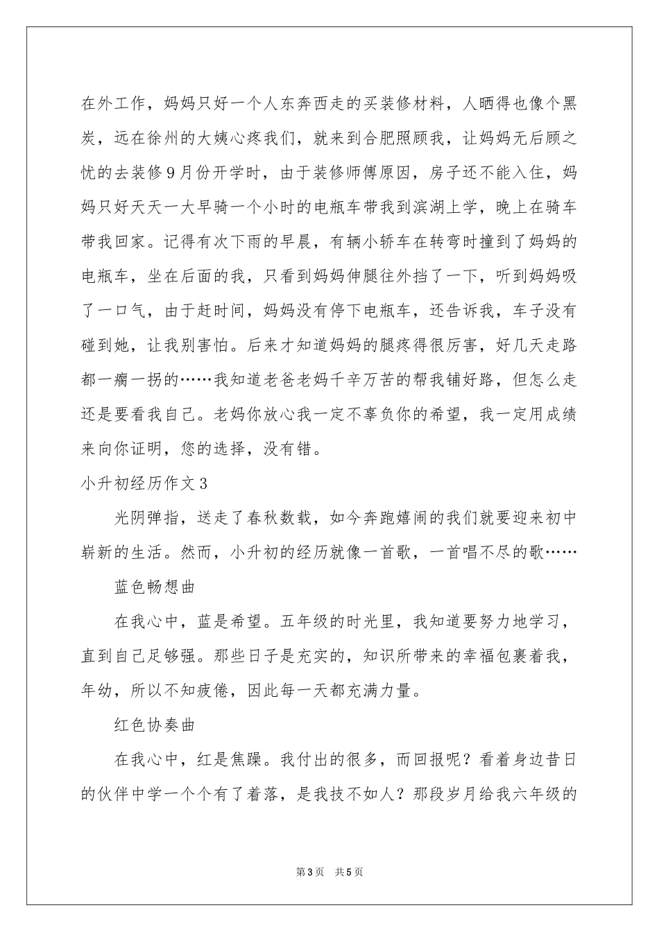 小升初经历作文_第3页