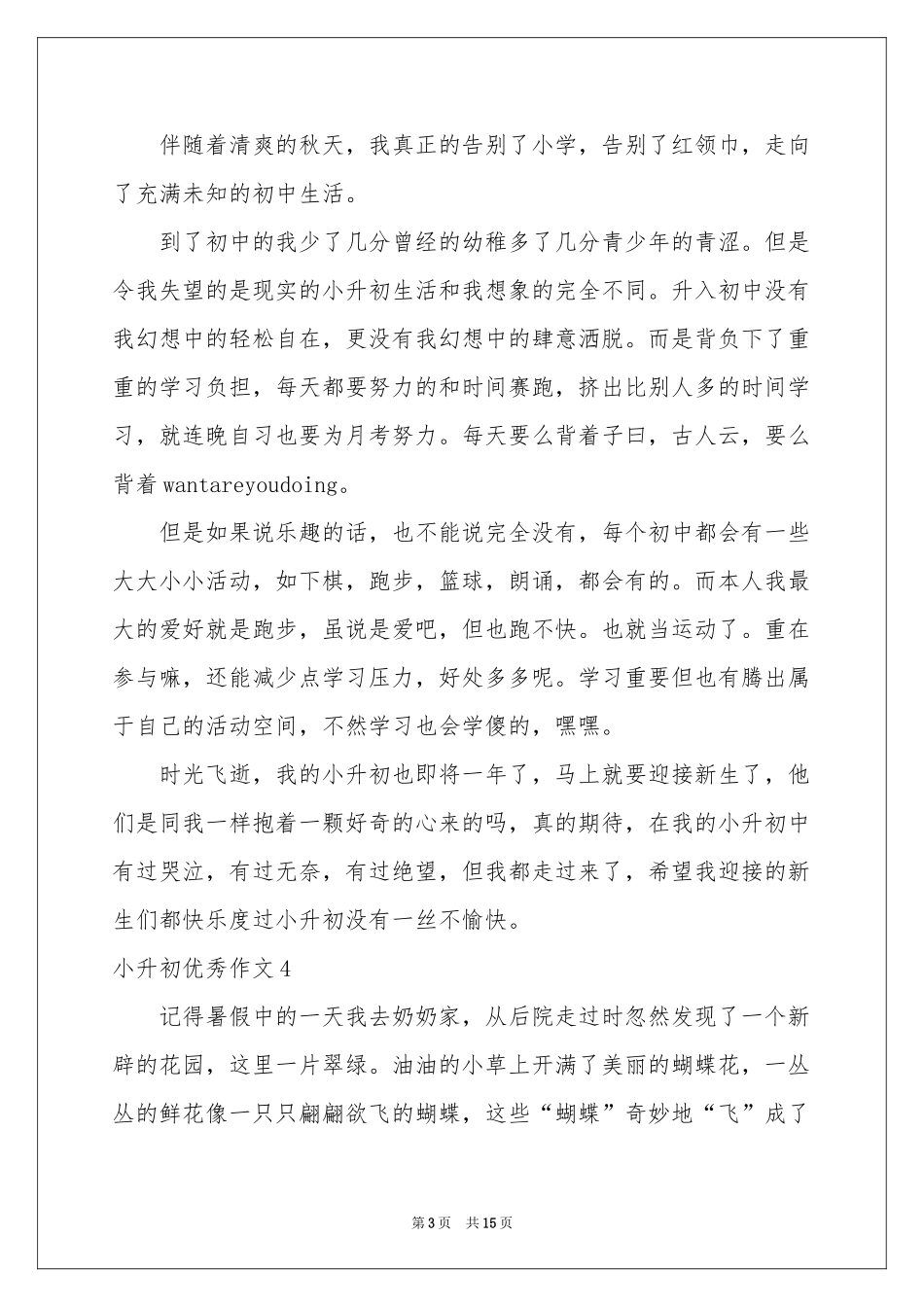 小升初优秀作文(通用15篇)_第3页