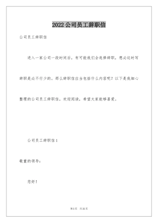 2024公司员工辞职信_25