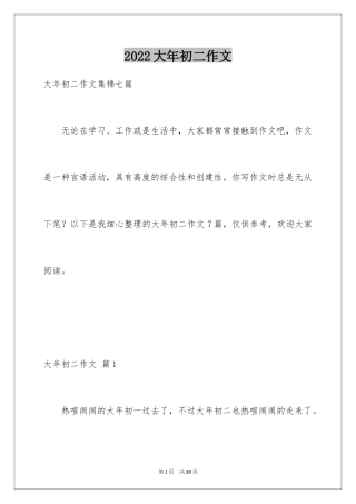 2024大年初二作文_99