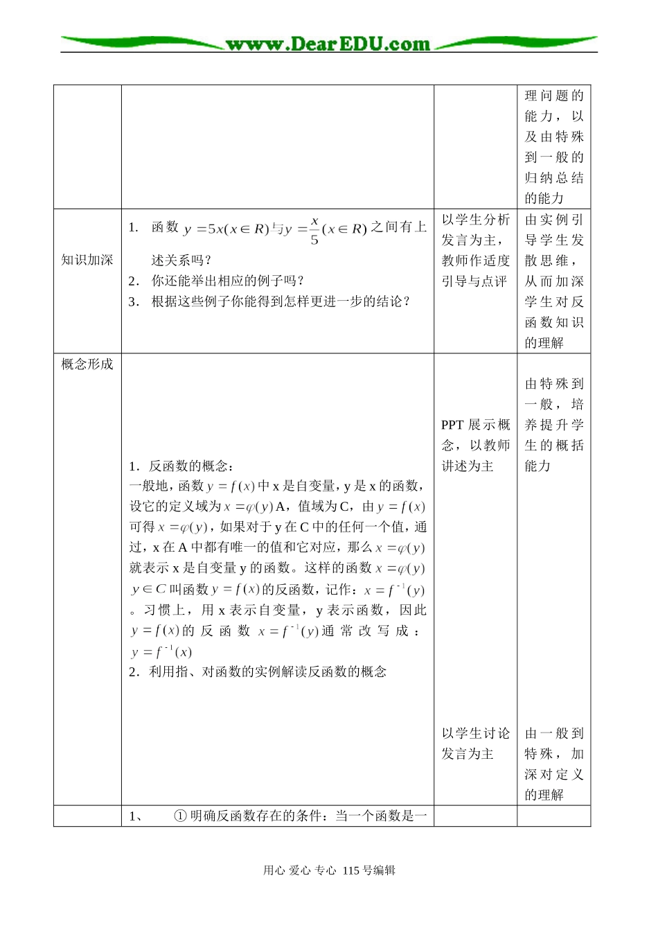 高一数学 指数函数与对数函数的关系_第3页