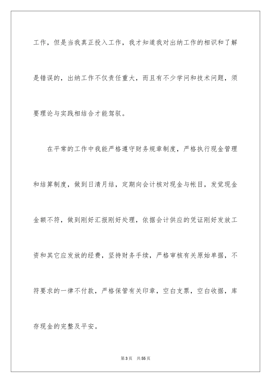 2024出纳年终个人工作总结_1_第3页