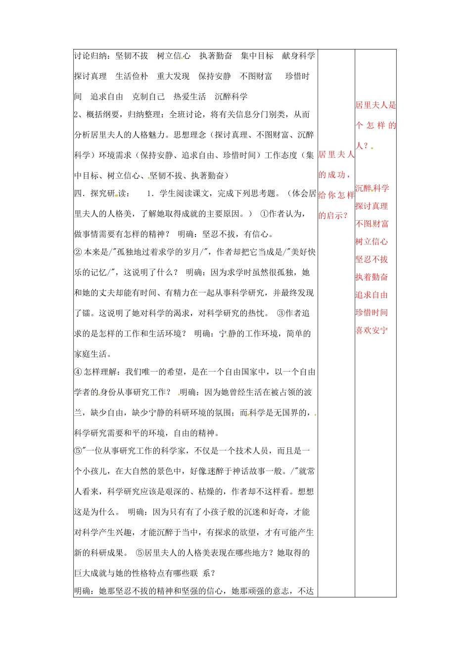 辽宁省大连第76中学七年级语文《我的信念》教学设计 人教新课标版_第2页