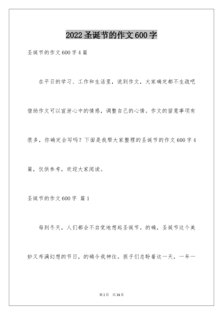 2024圣诞节的作文600字_7