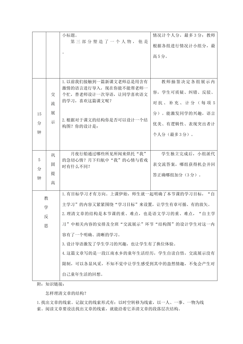 湖南省益阳市六中七年级语文《社戏》教案_第2页
