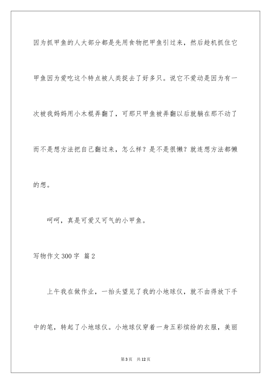 2024写物作文300字_294_第3页