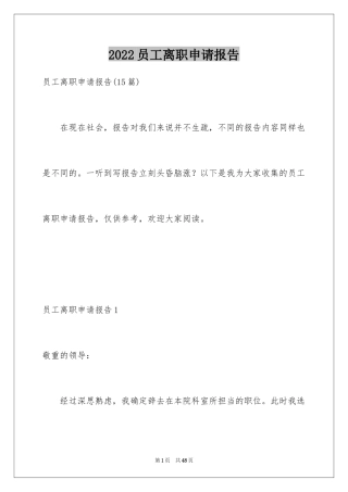 2024员工离职申请报告_4