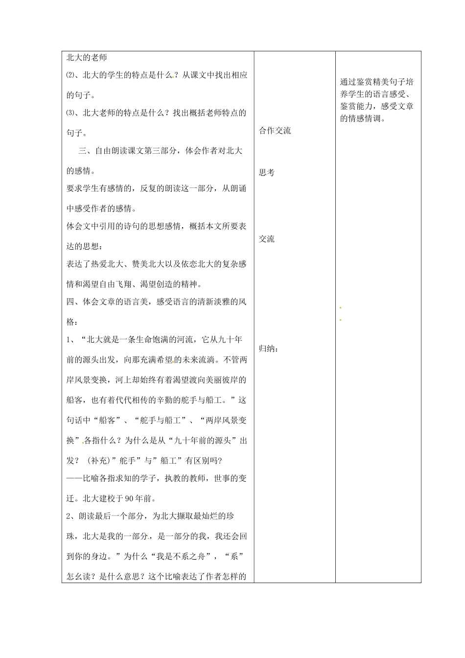 江苏省昆山市锦溪中学七年级语文上册《十三岁的际遇》（第2课时）教案 苏教版_第2页