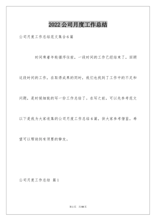 2024公司月度工作总结_22