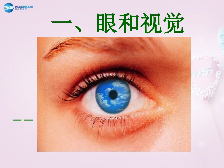 山东省泰安新泰市七年级生物下册 6.1 人体对外界环境的感知—眼和视觉课件2 新人教版_第3页