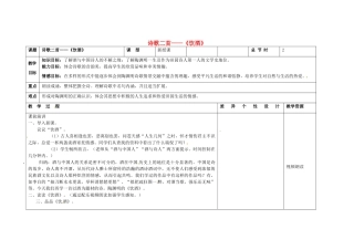 吉林省长春市第一零四中学八年级语文下册 诗歌二首《饮酒》教案 长春版