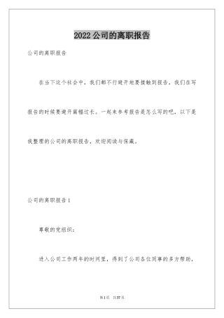 2024公司的离职报告_2