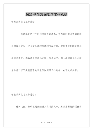 2024学生顶岗实习工作总结_3