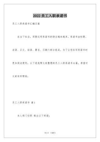 2024员工入职承诺书_10