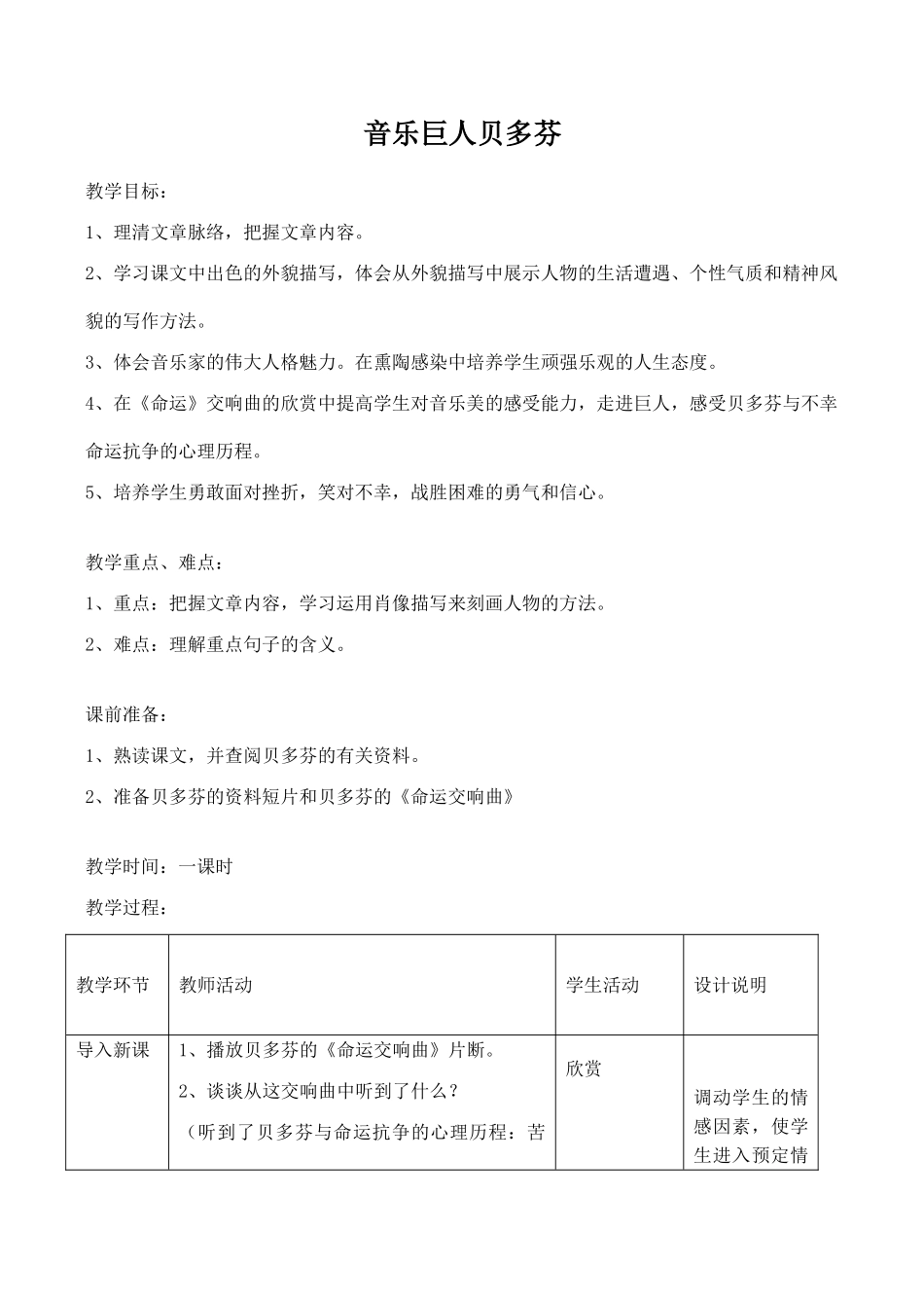 七年级语文音乐巨人贝多芬鲁教版_第1页