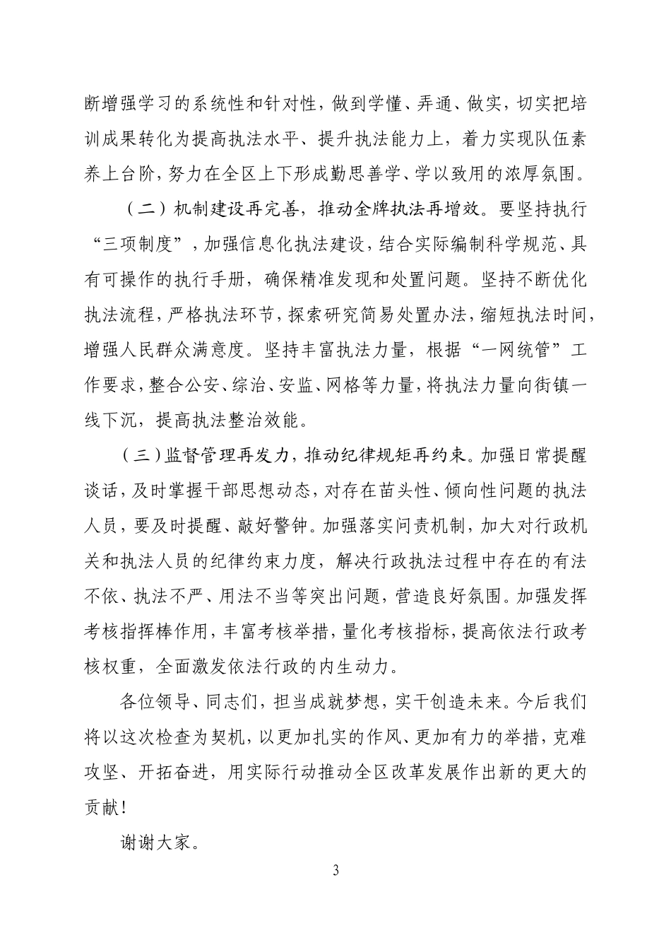 行政执法专项检查情况报告_第3页