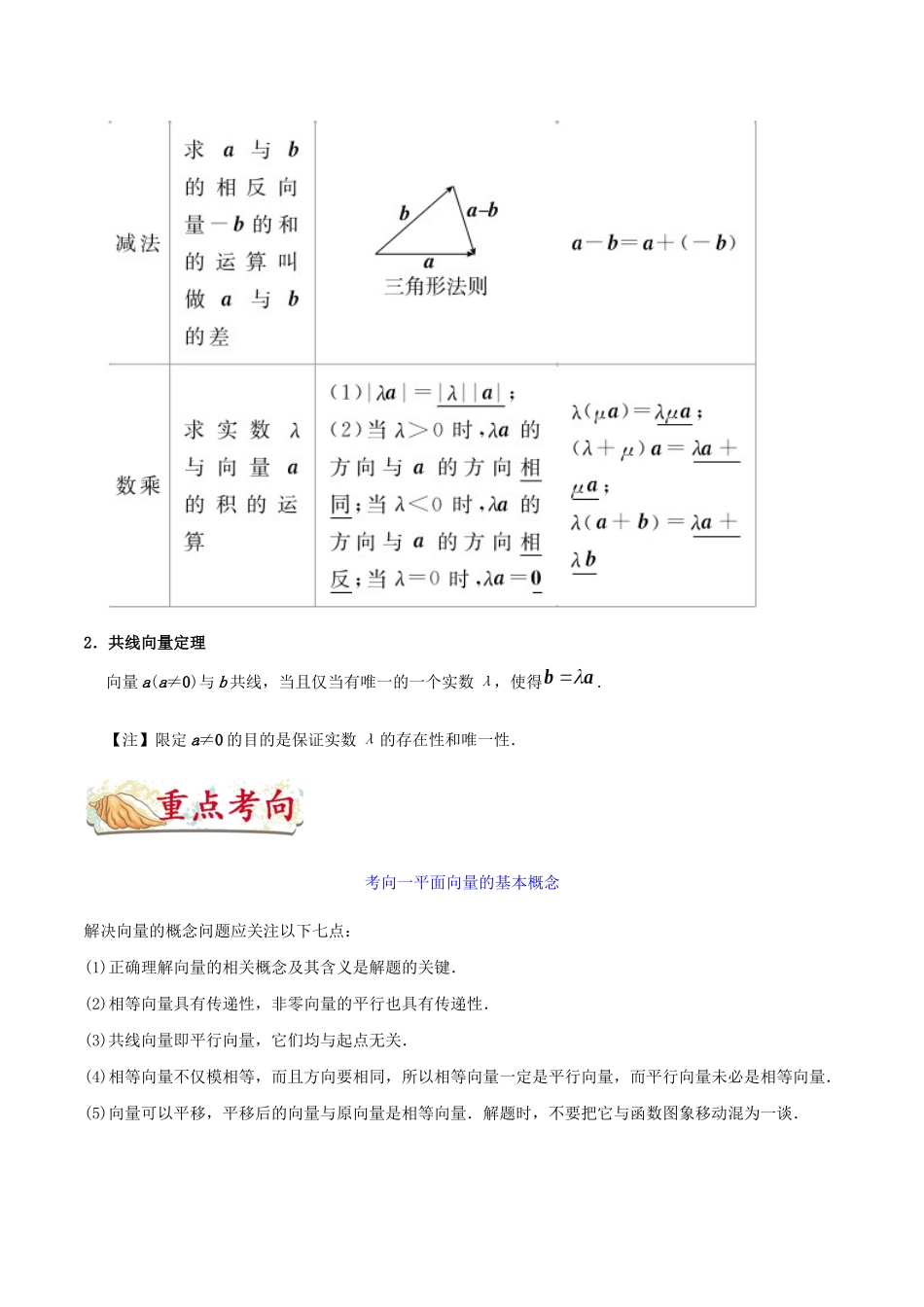 备战高考数学 考点一遍过 考点18 平面向量的概念及其线性运算 理（含解析）-人教版高三全册数学试题_第3页