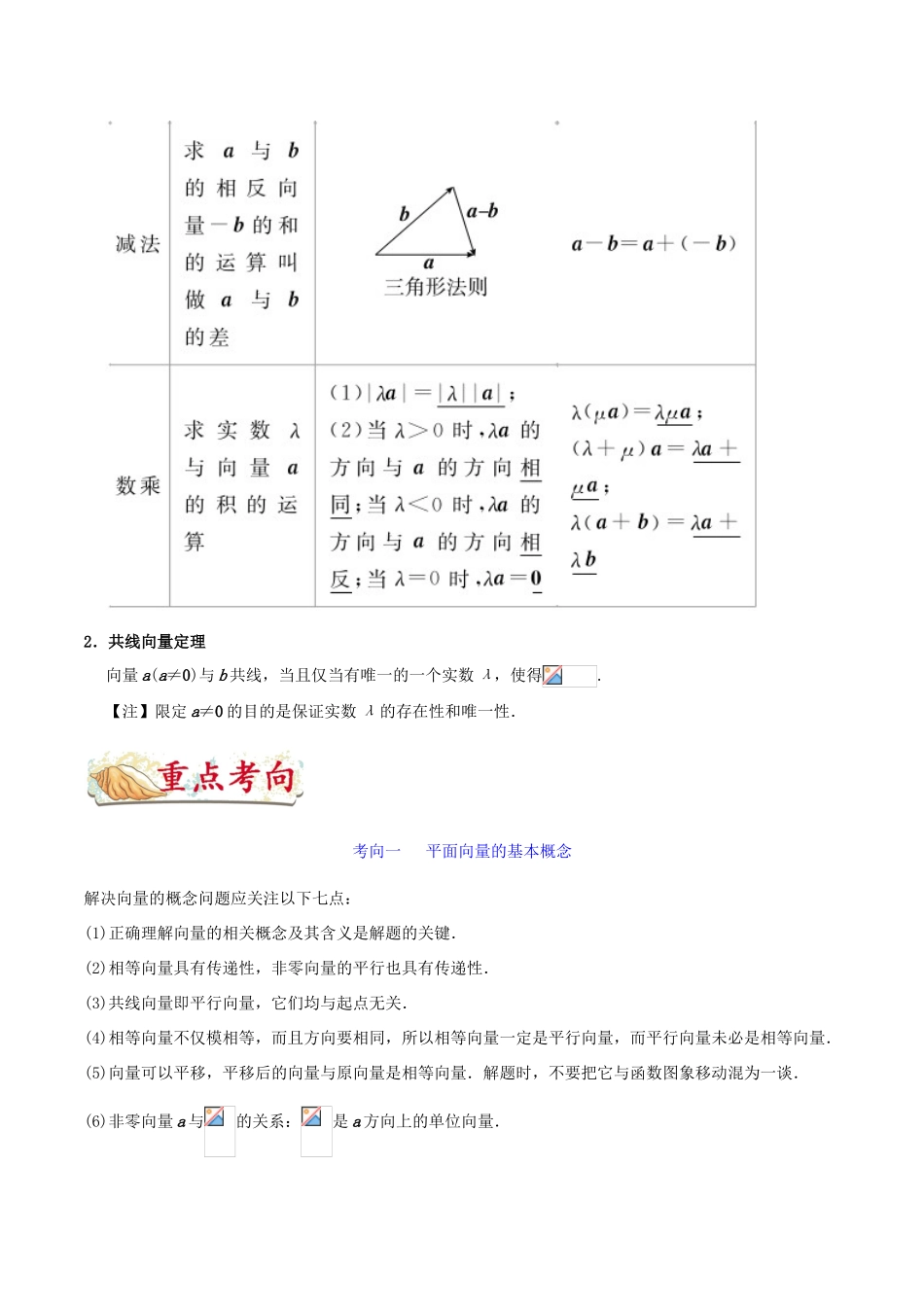 备战高考数学 考点一遍过 考点17 平面向量的概念及其线性运算 文（含解析）-人教版高三全册数学试题_第3页
