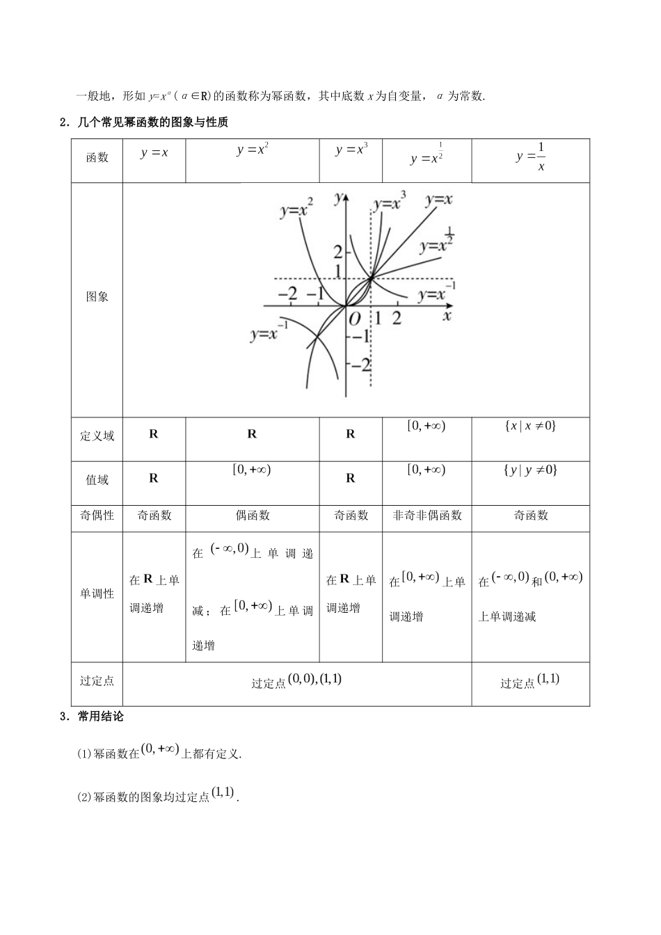 备战高考数学 考点一遍过 考点06 二次函数与幂函数 文（含解析）-人教版高三全册数学试题_第3页