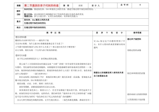 吉林省长春市第一零四中学八年级生物下册 第七单元 第二章 第二节基因在亲子代间的传递教案 新人教版