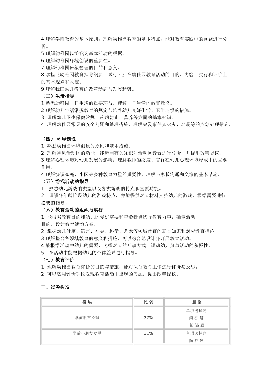 2024年《保教知识与能力》考试大纲_第2页