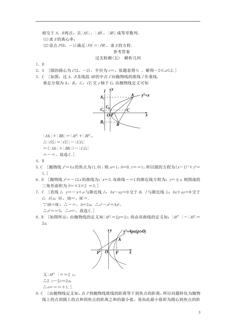 【拿高分，选好题第二波】（新课程）高中数学二轮复习 精选过关检测5 理 新人教版_第3页