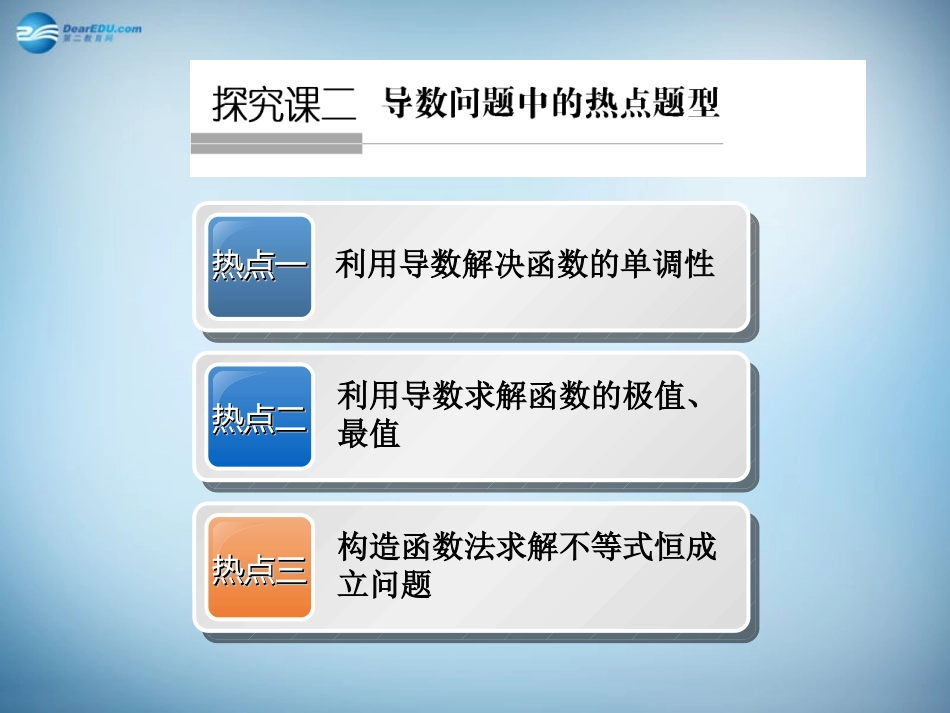 【创新设计】2016届高考数学一轮复习 专题探究课 导数问题中的热点题型 文 新人教A版 _第1页