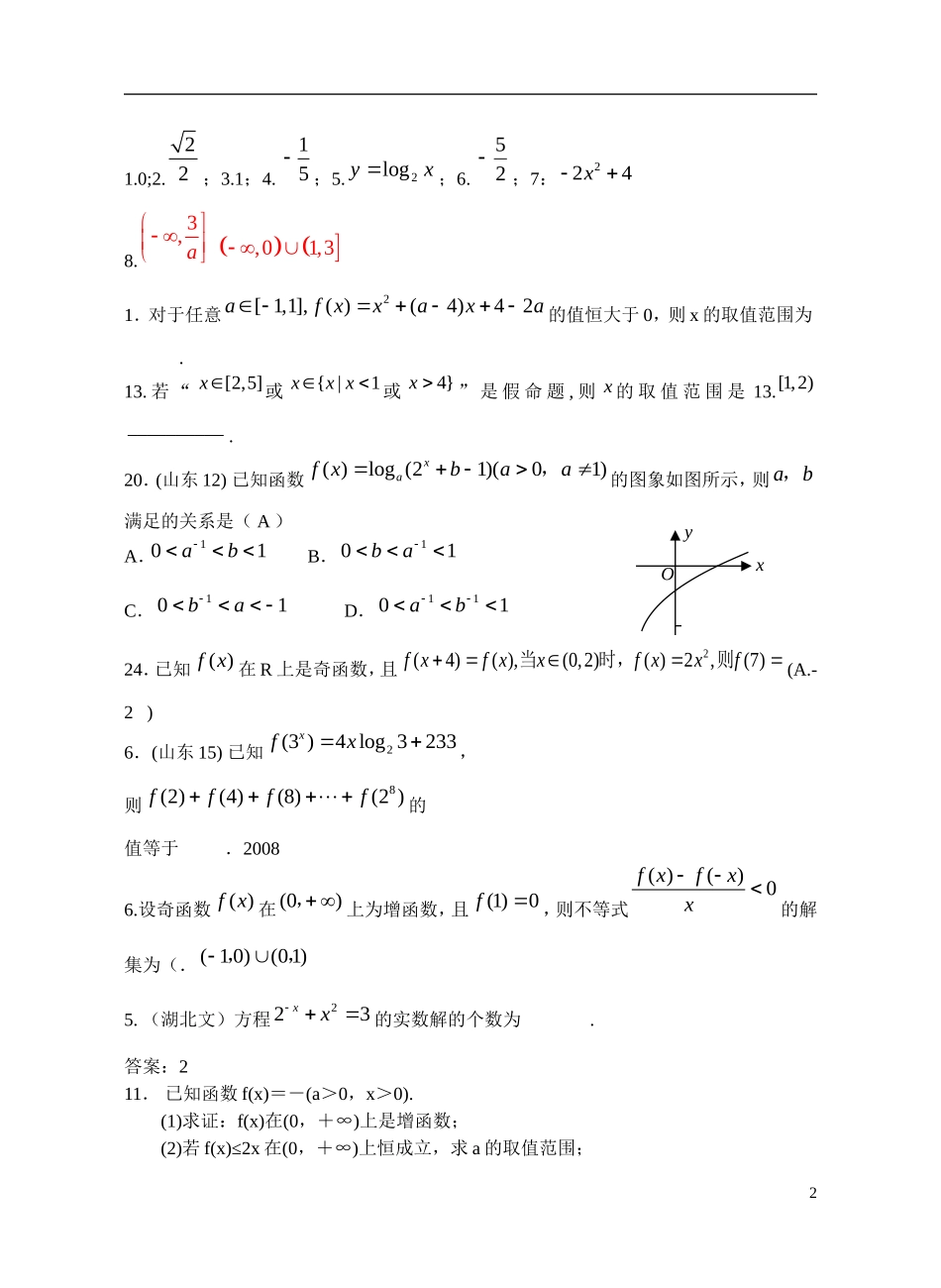 -高考数学 午时30分钟训练10-人教版高三全册数学试题_第2页