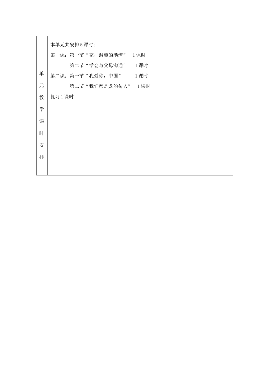 山东省邹平县实验中学八年级政治 第一单元单元备课_第3页