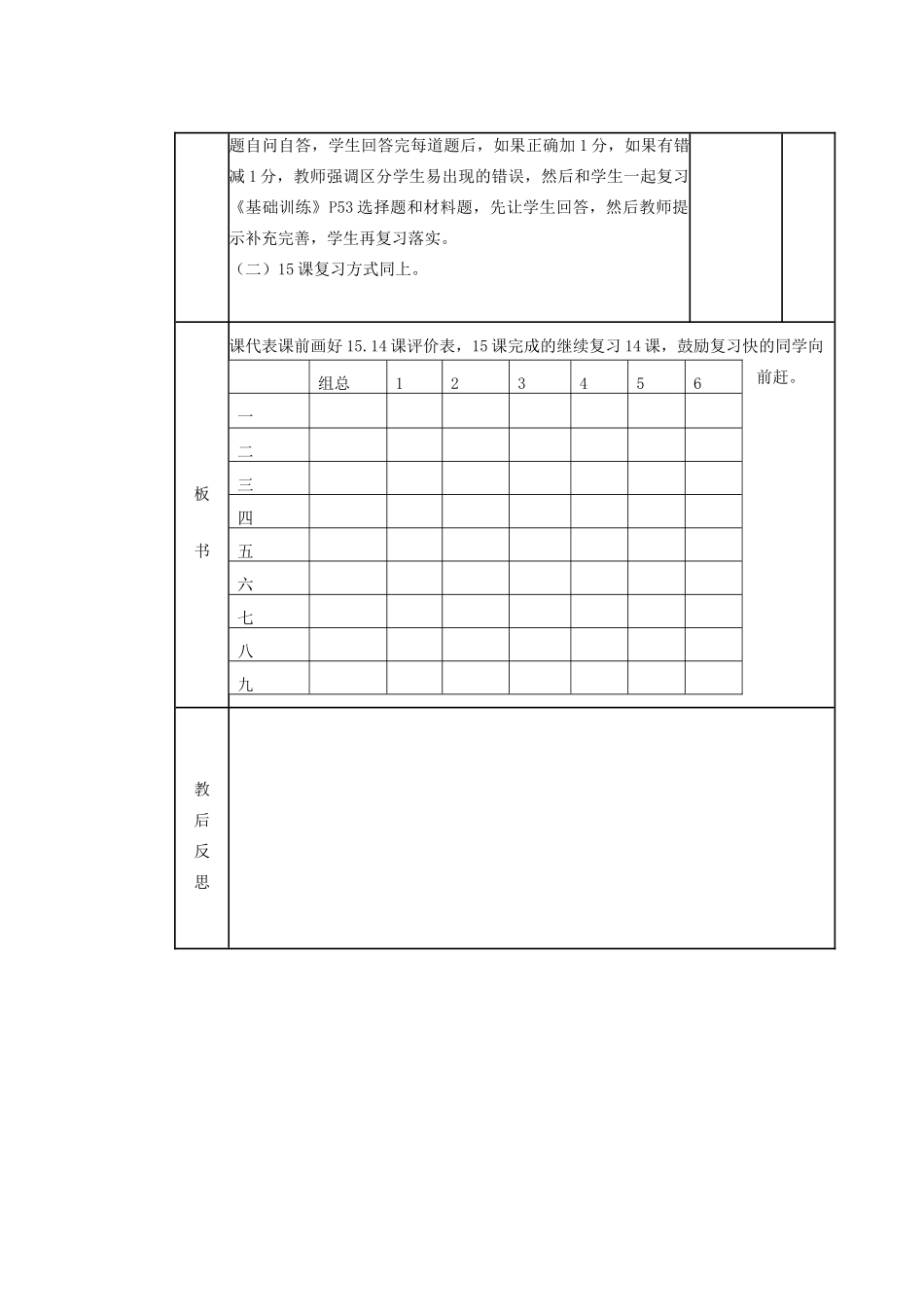 山东省滨州市邹平实验中学七年级政治下册 第14、15 课综合复习教学设计 鲁教版教材_第2页