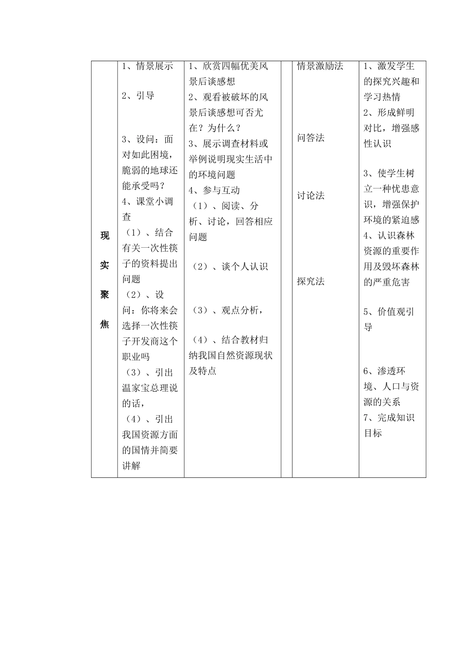 实施可持续发展战略教学设计_第3页