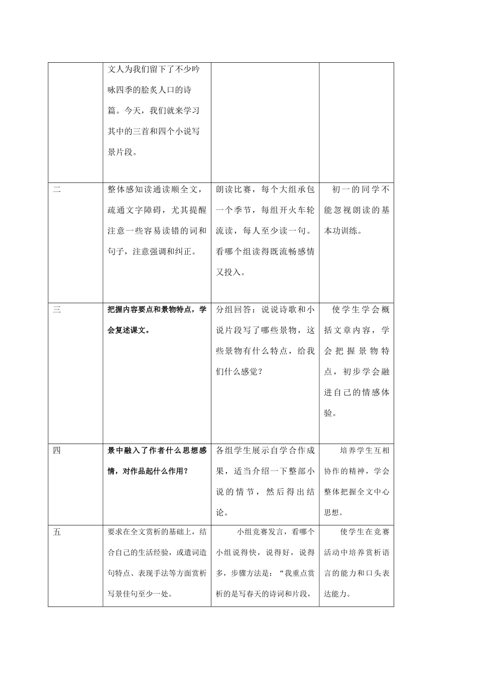 七年级语文上册 《古代诗词三首》教学设计 苏教版教材_第2页