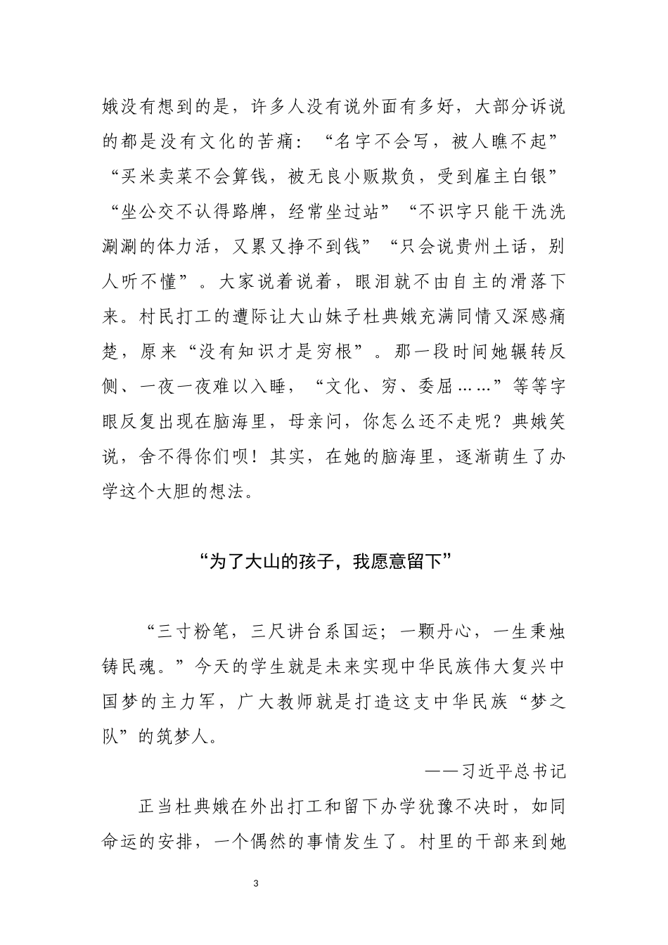 山间最亮的那盏“灯”脱贫攻坚先进事迹_第3页