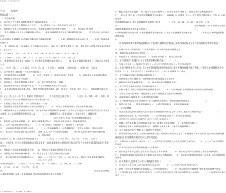 2015中级财务管理模拟试题资料讲解