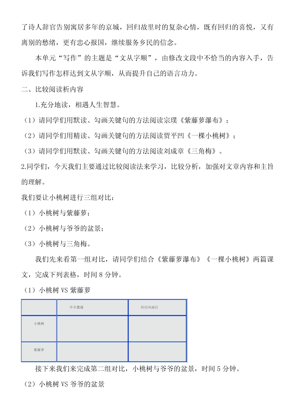 感物而生情托物而言志七年级下册群文阅读教学 _第3页