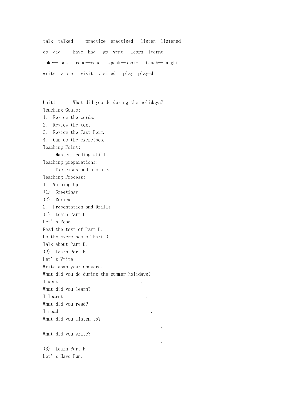 学年六年级英语上册 全一册教案 湘少版（三起）-湘少版小学六年级上册英语教案_第2页