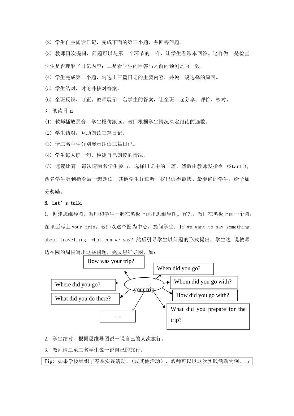 学年五年级英语下册 Unit 5《Have a Great Trip》（Lesson 3）教学设计 人教新起点-人教新起点小学五年级下册英语教案_第2页