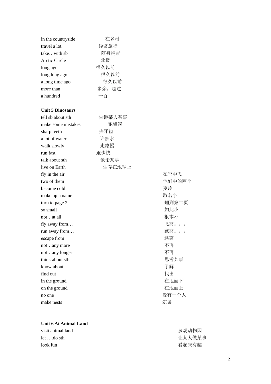 五年级英语上册 Unit 8  Revision教案 深港版_第2页