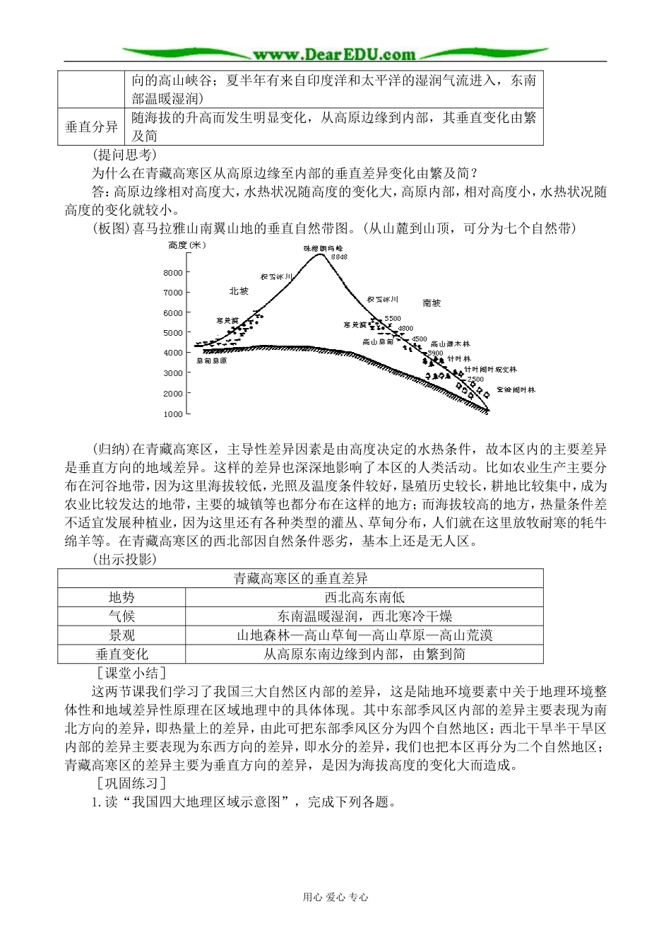 人教版高中地理选修2三大自然区的内部差异(2)_第3页