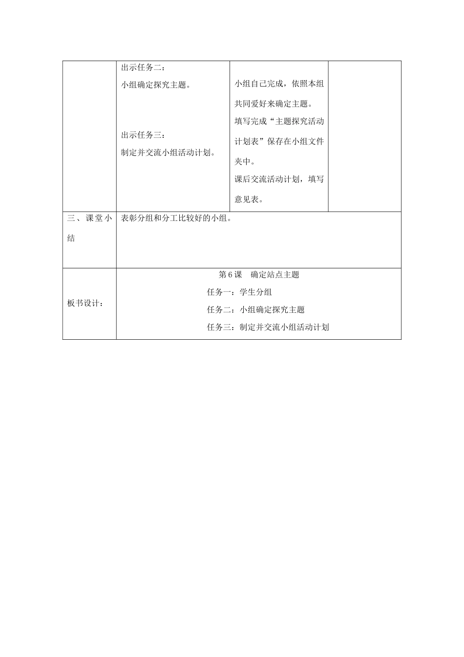 小学信息技术第三册 第6课确定站点主题教案 北京版_第2页