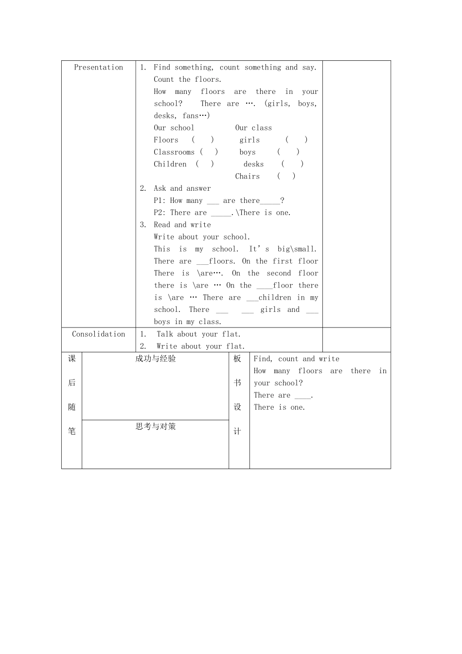 五年级英语上册 Module 3Unit 1 A day at school教案2 沪教牛津版-沪教牛津版小学五年级上册英语教案_第2页
