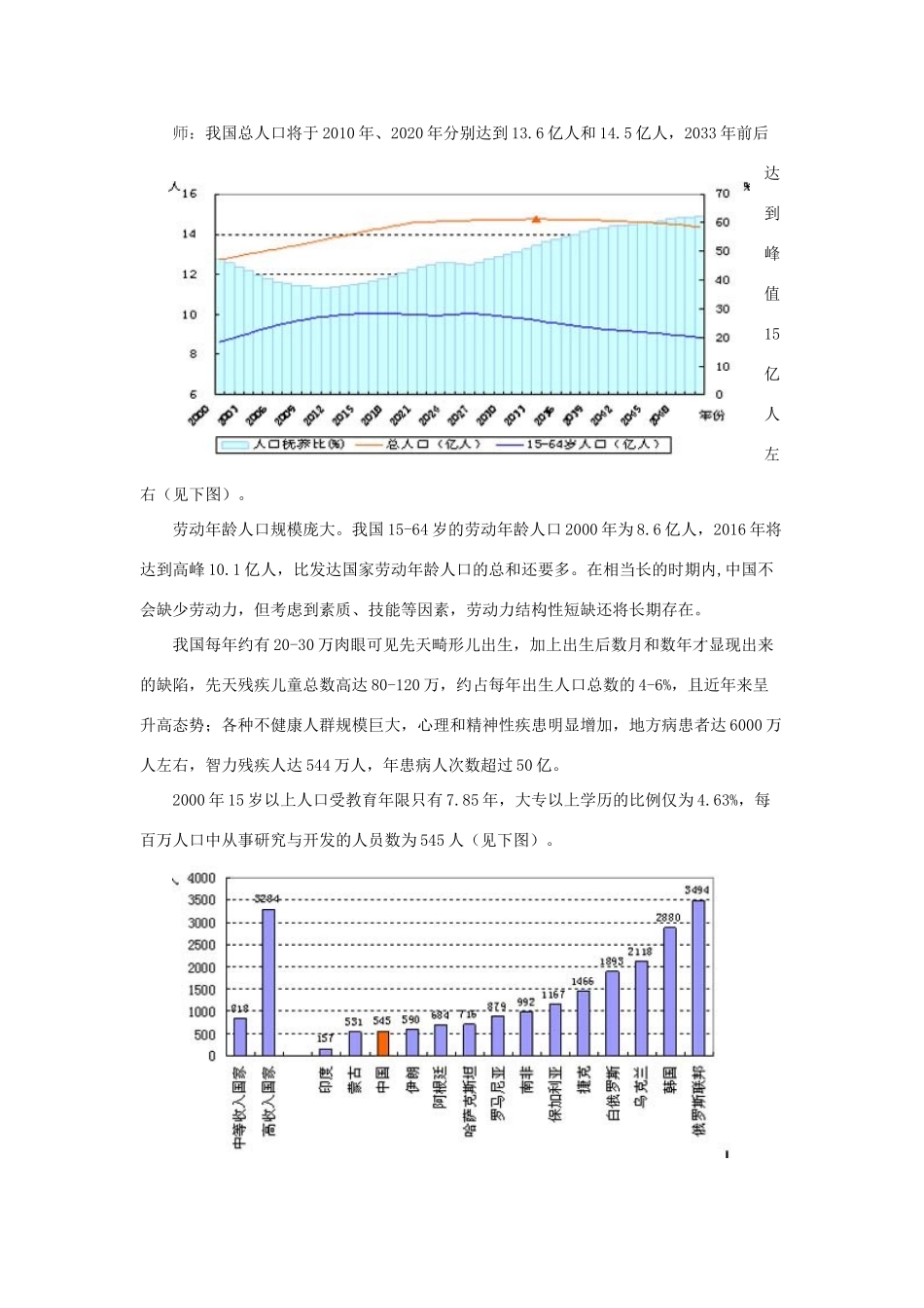 九年级政治全册 第二单元 关注自然 关注人类 第六课 我国的可持续发展战略教学设计 湘教版教材-湘教版教材初中九年级全册政治教学设计_第3页