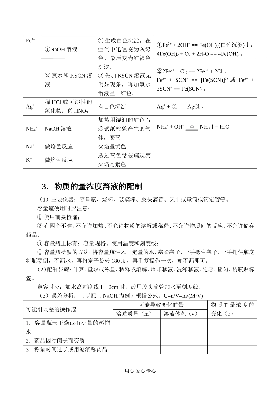 高一化学 化学实验基本操作_第3页