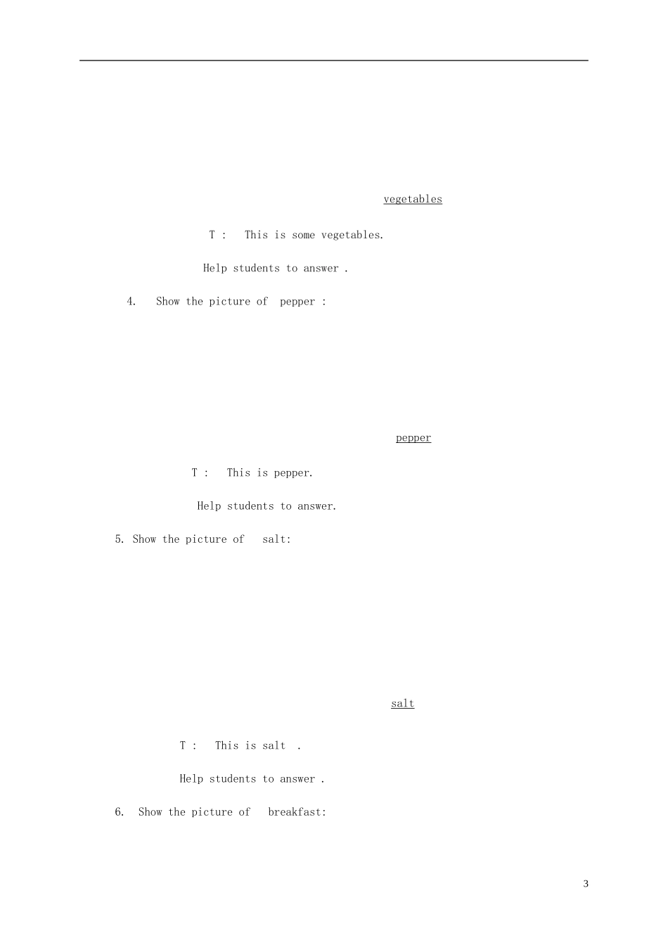 五年级英语上册 Unit 2(4)教案 湘少版_第3页