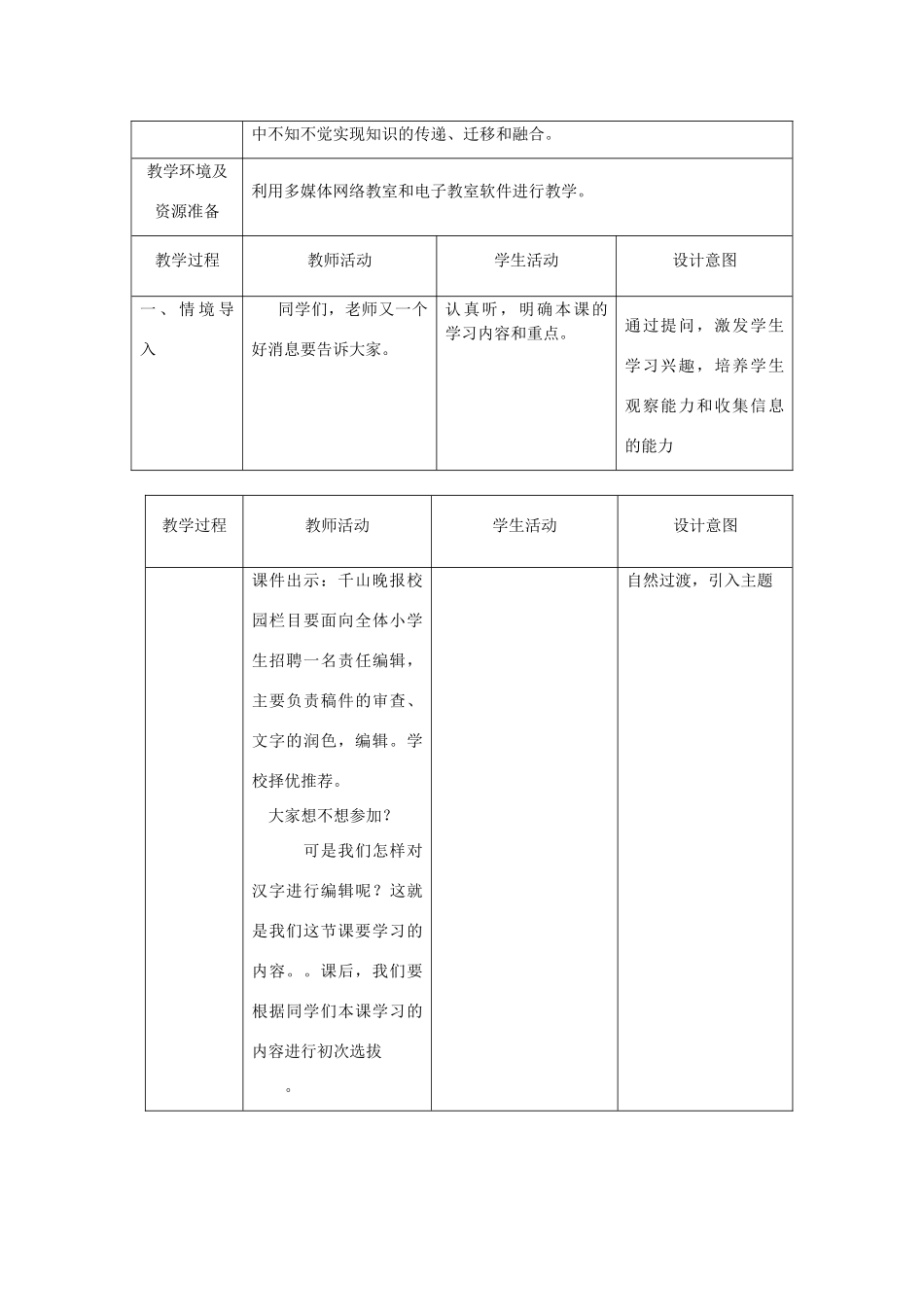 五年级信息技术上册 第2课 争做小编辑（一）教案 辽师大版（三起）_第2页