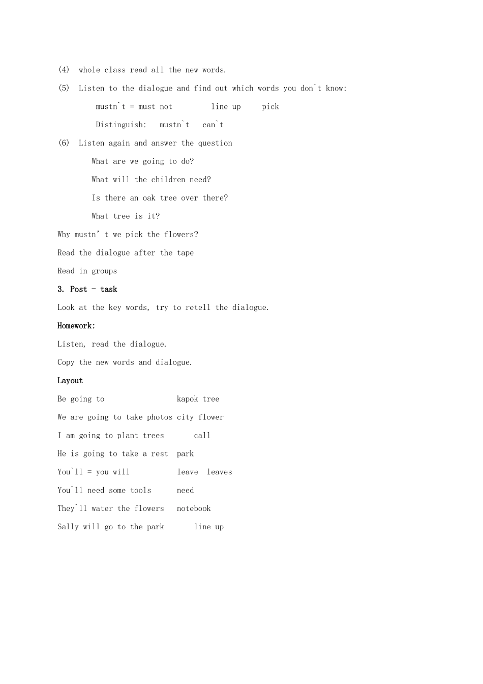 五年级英语上册 Module 3 Unit 8(7)教案 广州版_第2页