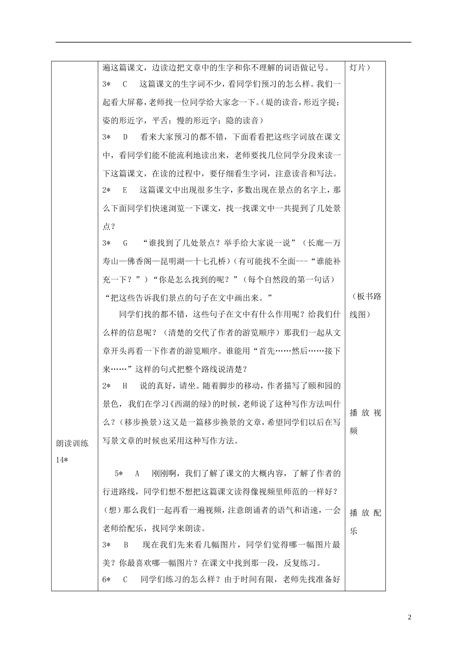 四年级语文下册 颐和园 1教案 长春版_第2页
