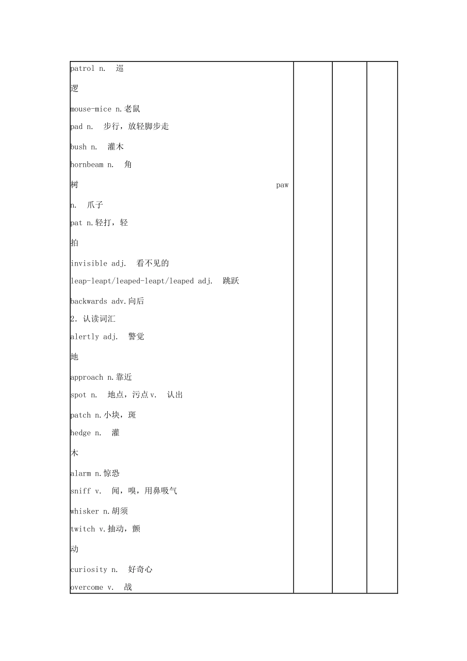 高中英语下学期第2周 模块2（一）（词汇与理解）教学设计-人教版高中选修6英语教案_第2页