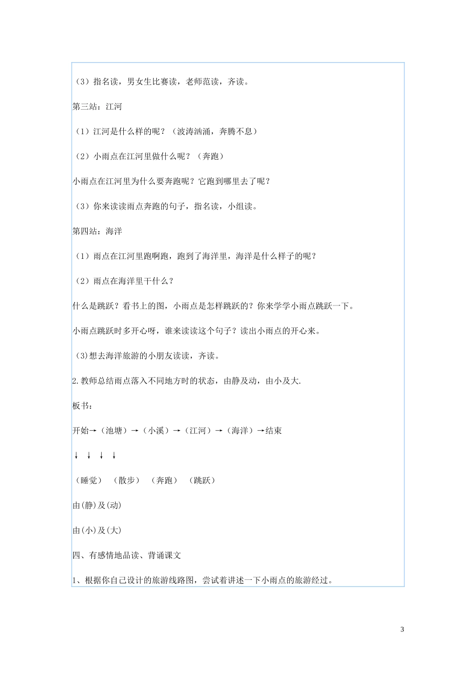 一年级语文下册《雨点》教案3 苏教版_第3页